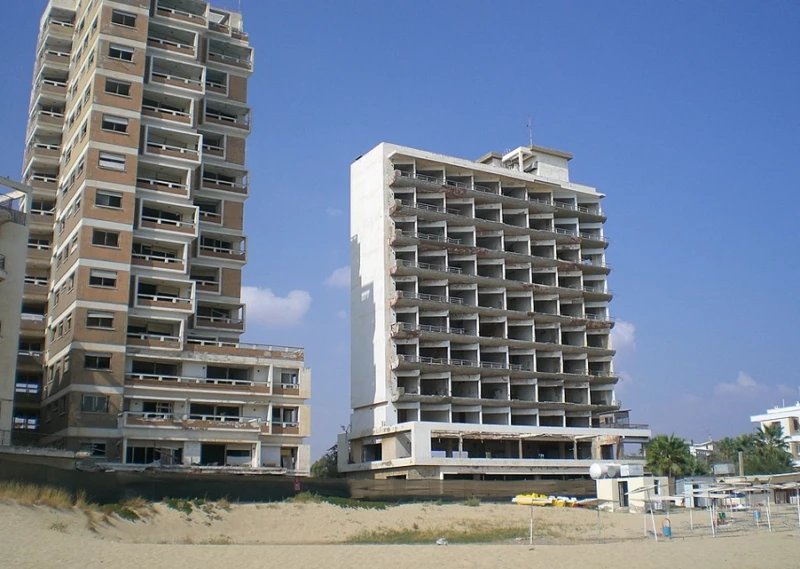 Buildings in the Varosha area of Famagusta